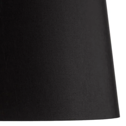 Quitani driepoot vloerlamp Jata, houtchintz, zwart