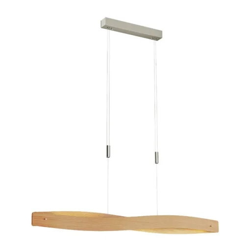 Quitani hanglamp Lian, eik/natuur