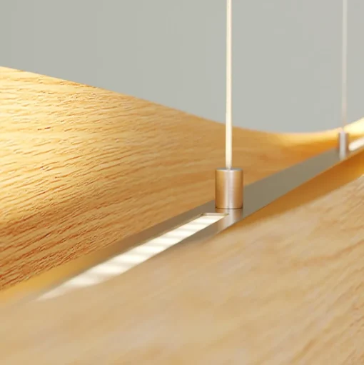Quitani hanglamp Lian, eik/natuur