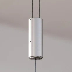 Quitani LED hanglamp Elna, lengte 118 cm, nikkel