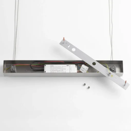 Quitani LED hanglamp Hiba, eiken natuur, lengte 148 cm