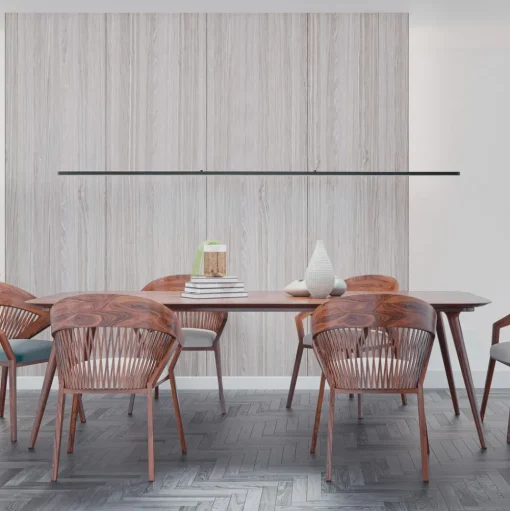Quitani LED hanglamp Margita, lengte 148 cm, zwart