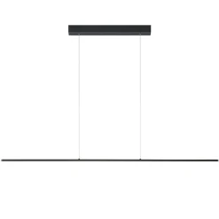 Quitani LED hanglamp Margita, lengte 148 cm, zwart