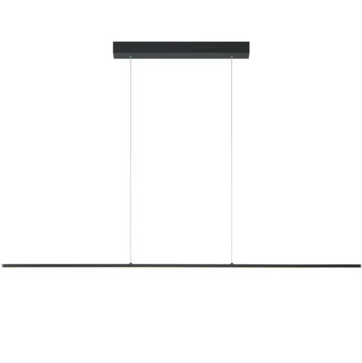 Quitani LED hanglamp Margita, lengte 148 cm, zwart
