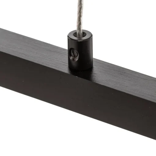 Quitani LED hanglamp Tolu, zwart, lengte 138 cm