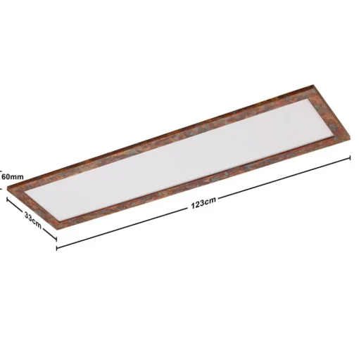 Quitani LED paneel Aurinor, koper, 125 cm