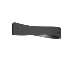 Quitani LED wandlamp Lian, aluminium/zwart