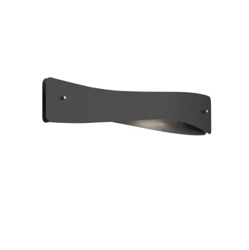 Quitani LED wandlamp Lian, aluminium/zwart
