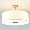 Quitani plafondlamp Gala, Ø 50 cm, chintz wit