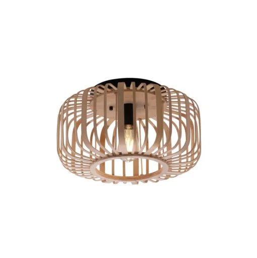Racoon plafondlamp van hout, dikke stutten, Ø 42cm