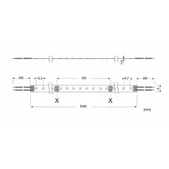 Radium Essence 1500 LED strip, 5 m, 60W, 2.700K