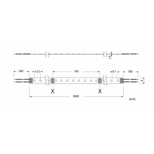 Radium Essence 1000 LED strip, 5 m, 40W, 2.700K