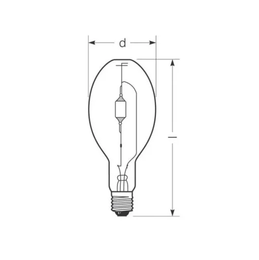 RADIUM Halogeen gasontladingslamp E40 444 W HRI-E NSC/S/F