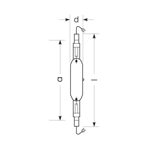 RADIUM Halogeen gasontladingslamp E40 2050W HRI-T D helder