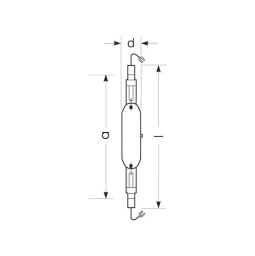 RADIUM Halogeen gasontladingslamp K12s 2150W HRI-TS N/L helder