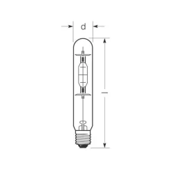 RADIUM Halogeen gasontladingslamp E40 360W HRI-T B helder