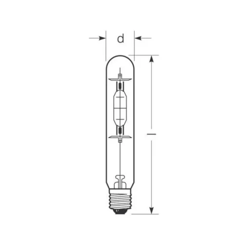 RADIUM Halogeen gasontladingslamp E40 360W HRI-T B helder
