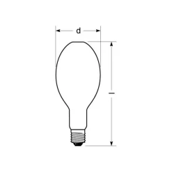 RADIUM Halogeen gasontladingslamp E40 1000W HRI-E NSC/F, opaal