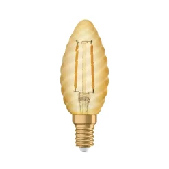 Radium LED Essence sfeer E14 2,5W geribbeld goud
