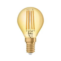 Radium LED Essence sfeer E14 2,5W druppel goud