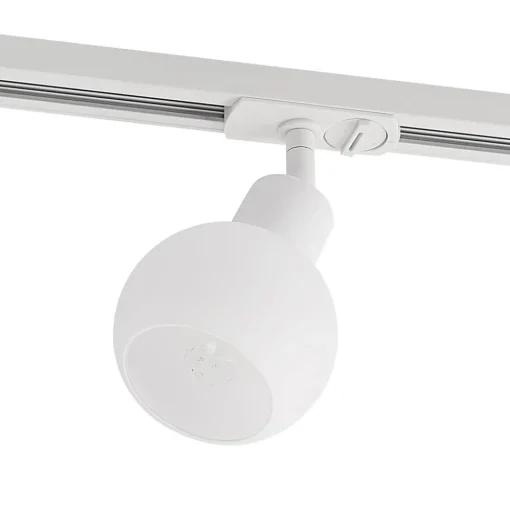 Railspot Lindby, E14, wit, Ø 10 cm, 1-fase