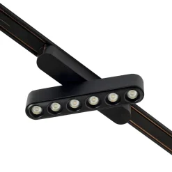 Railsysteem 48V Lumaro, 3 LED-strips, zwart, CCT