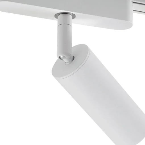 Railsystem 48 V Lumaro, spots, 7-lamps, wit, Ø4cm, dimbaar