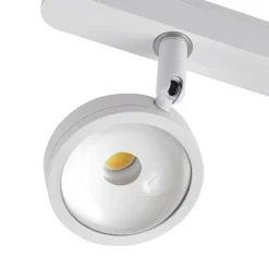 Railsystem 48 V Lumaro, spots, 5-lamps, wit, Ø7cm, dimbaar