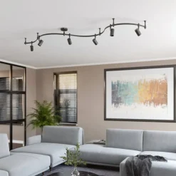 Railsystem Delila, zwart, flexibel gebruik