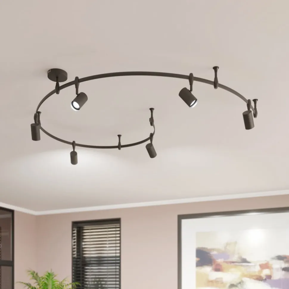 Railsystem Delila, zwart, flexibel gebruik