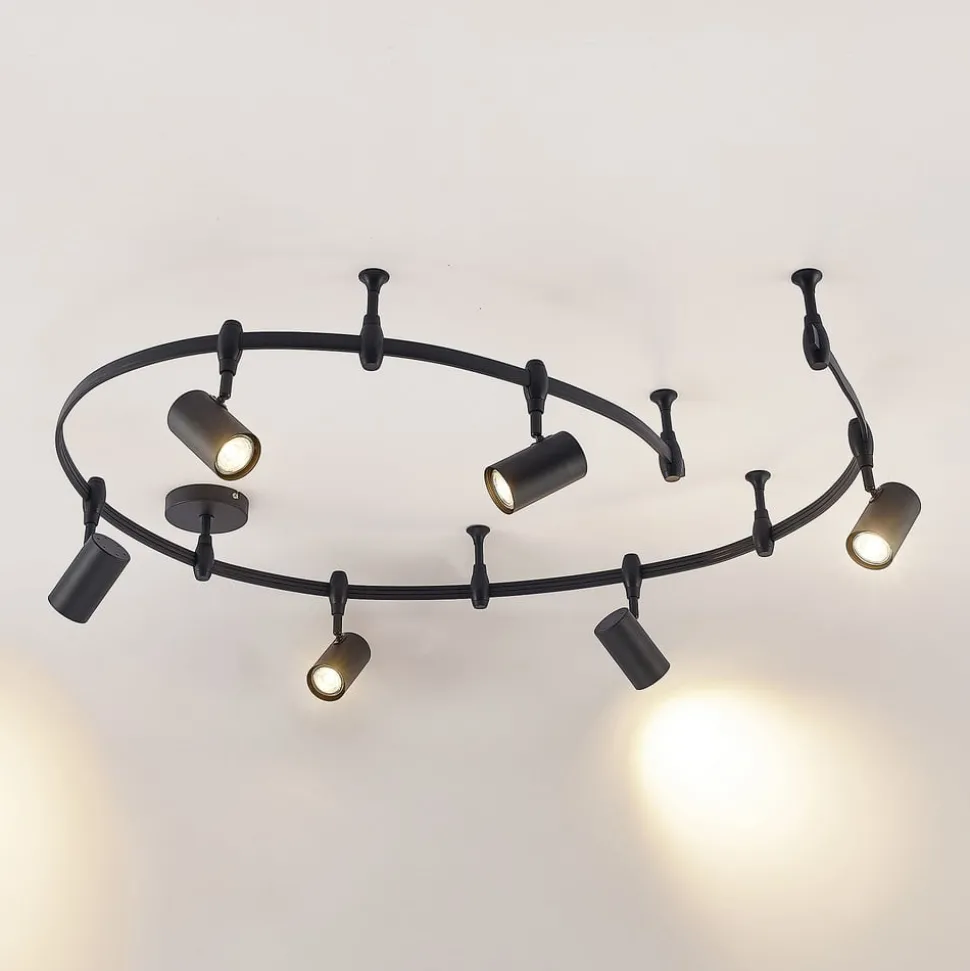 Railsystem Delila, zwart, flexibel gebruik