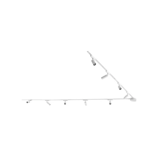 Railsystem 48V Lumaro, spots, 9-lamps, wit, Ø4cm, 13 cm