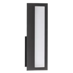 Rechte LED buitenwandlamp Qubo