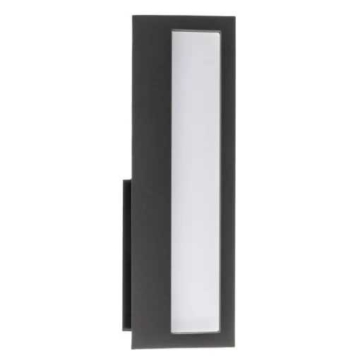 Rechte LED buitenwandlamp Qubo