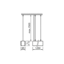 Regent Lighting Channel S Up C-LED 155cm 4.000K