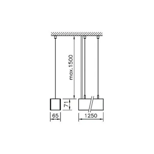 Regent Lighting Channel S Up C-LED 155cm 4.000K