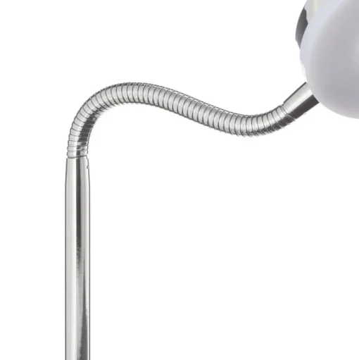 Rennes LED tafellamp, chroomkleurig, hoogte 40 cm