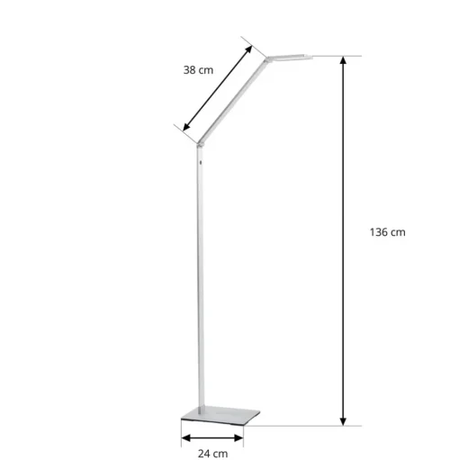 Resi LED vloerlamp met dimmer, ideaal om te lezen