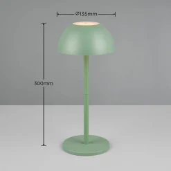 Ricardo LED tafellamp, groen, hoogte 30 cm, kunststof