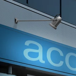 Robuuste, draaibare buitenspot Helio grijs