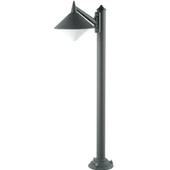 Robuuste tuinpadverlichting Liara zeewaterbestendig grafiet