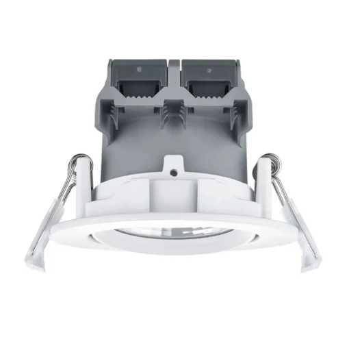Ronde LED inbouwspot Pamir in mat wit