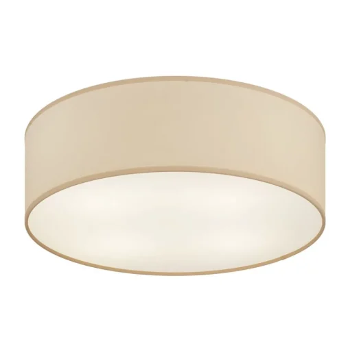Rondo plafondlamp, beige, metaal, Ø 45 cm, E27