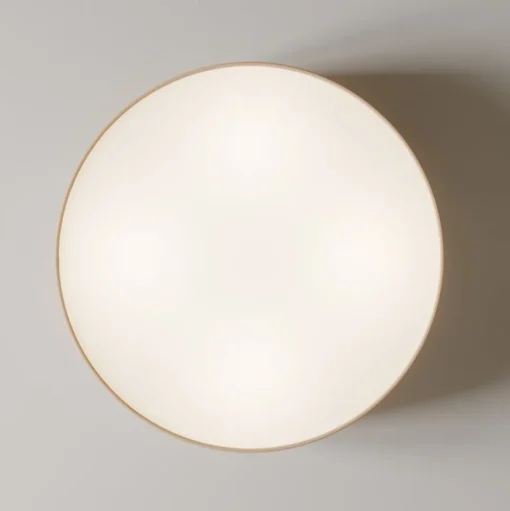 Rondo plafondlamp, beige, metaal, Ø 45 cm, E27