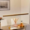 Runa LED hanglamp, brons, lengte 152 cm
