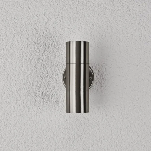 RVS buitenwandlamp hakon 2 lichts