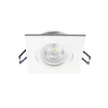 Samsola plafond inbouwlamp, wit, 9 x 9 cm, metaal