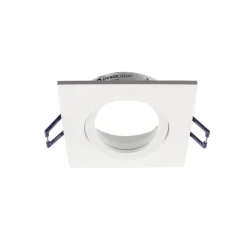Samsola plafond inbouwlamp, wit, 9 x 9 cm, metaal