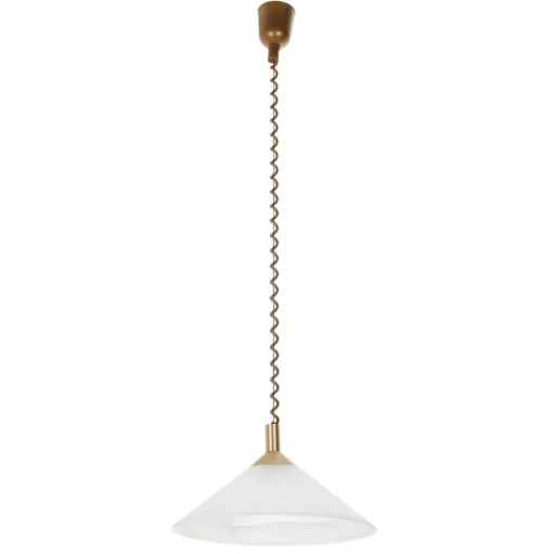 Saturn instelbare hanglamp in messinglook