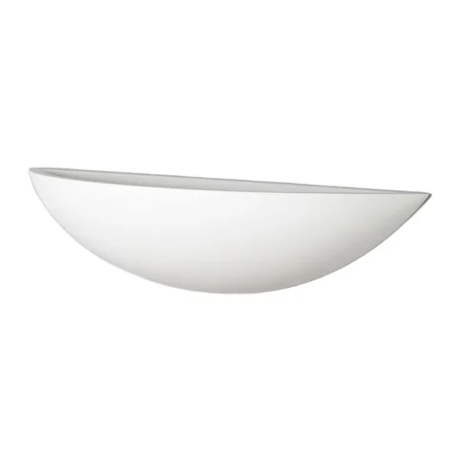 Schaalvormige gipsen wandlamp Guilia